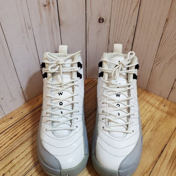 510815 108 Nike Air Jordan 12 Retro GS 'Wolf Grey' 7Y - Picture 2 of 6